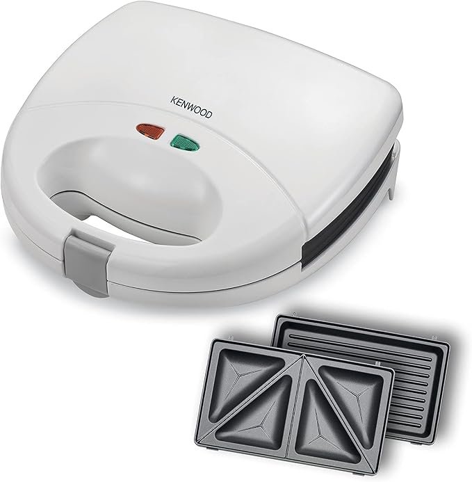 Kenwood 750W 2 in 1 Sandwich Maker with Grill WH GCC SMP01A0WH