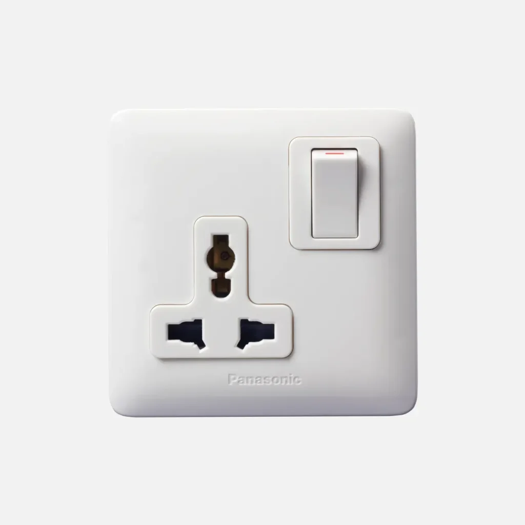 Panasonic 1 Gang 6 13A Socket Oultet WDBA1711 N