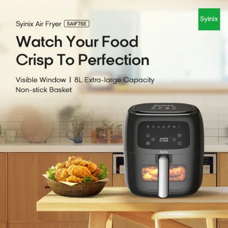 Syinix 8L 1650W Air Fryer SAIF 75E