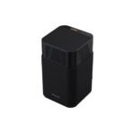 Black rectangular speaker with a textured top and Hisense logo at the bottom front corner