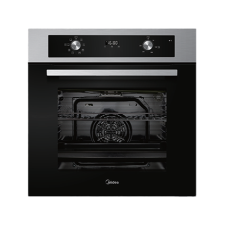 Midea 90cm Built-in Oven Black Glass 93M90D0
