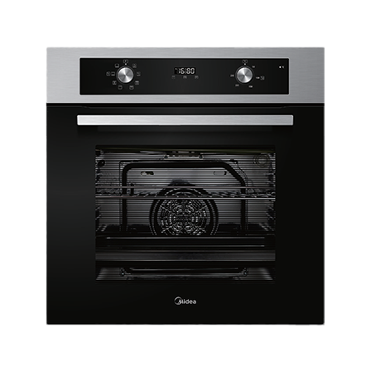 Midea 90cm Builtin Oven Black Glass 93M90D0 | Mitos Shoppers Midea 90cm Built in Oven Black Glass 93M90D0