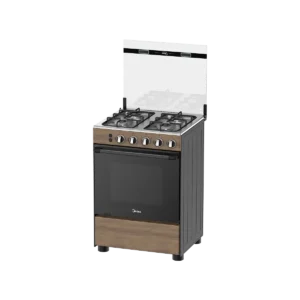 Midea 60x60cm 4 Burner  Oven Gas Cooker 6060 4G057 WD Wooden Body