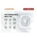 Lontor 6 Inches Rechargeable Table Fan CTL MF037 6