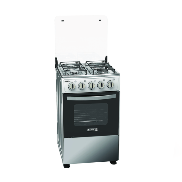 Scanfrost 50X50CM 4 Gas Burners With Gas Oven Grey SFC5401S