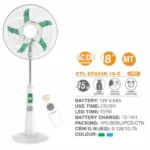 Lontor 18 Inch Rechargeable Standing Fan CTL CF034R 18SP C