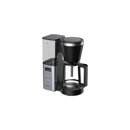 Description: Power：1000-1200W Capacity：1.25L 1.25L water tank for 10 cups coffee Keep warm function for 35 minutes Boil dry protection l Anti-Drop function High temperature glass carafe Automatic turn-off Aroma function Delay start function Dimensions (D x W x H mm): 325 x 140 x 358
