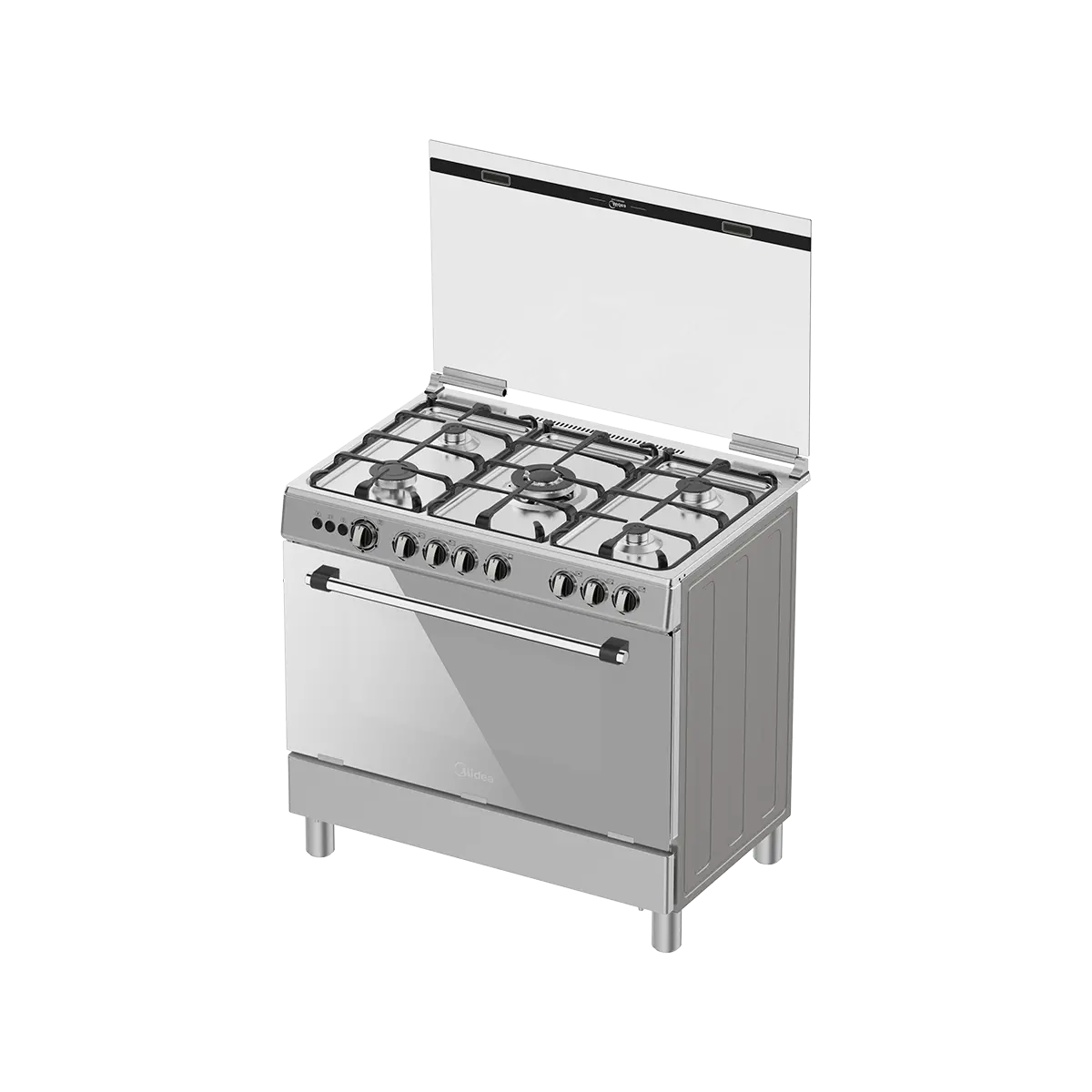 Midea 90x60cm 5 Cooktop Burners Gas Cooker 90605G028I | Mitos Shoppers Midea 90x60cm 5 Cooktop Burners Gas Cooker 9060 5G028 I