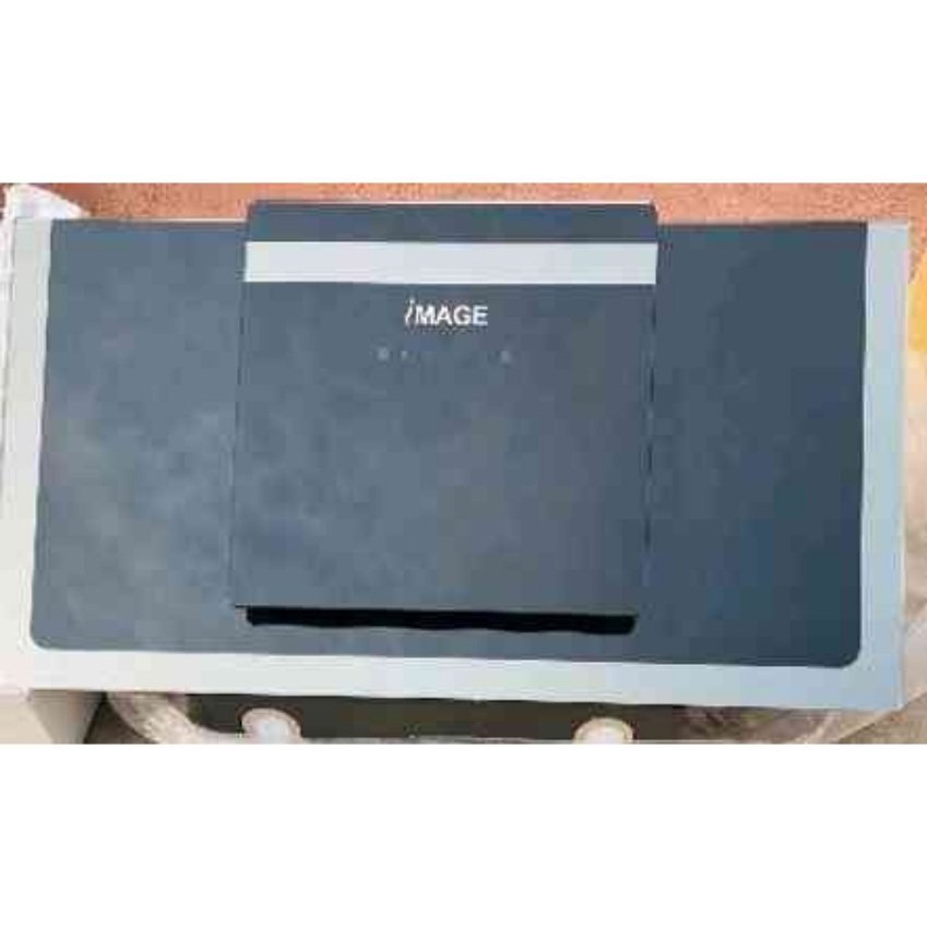 Blue binder or folder with a horizontal slot at the bottom and the word IMAGE on the front an image placeholder