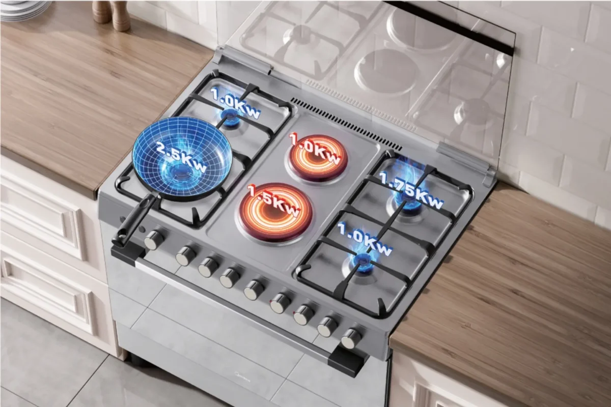 Midea 90x60cm 5 Cooktop Burners Gas Cooker 9060 5G028 I