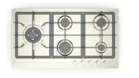 KitchenCraft 90cm Glass Built-in Cooker Hob SH921 Black