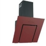KitchenCraft 60cm Burgundy Tempered Glass Hood LUMEX 60CM BUR KC