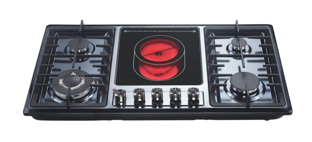 iMAGE 4Gas 1Electric Bult In Gas Stainless Hob IM 90EG5 SB
