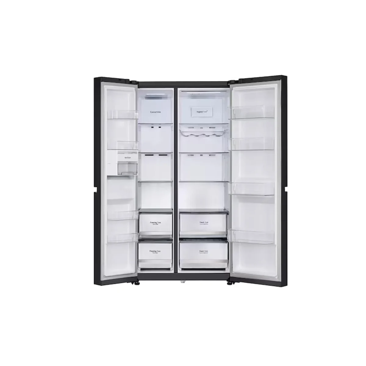 LG 703L SxS Black Mirror Refrigerator GC B257KGH