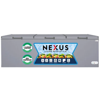 Nexus 1200L Inverter 3 Door Chest Freezer NX1290HEI Grey | Mitos Shoppers Nexus 1200L Inverter 3 Door Chest Freezer NX 1290HEI Grey