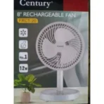 Century 8 Inch Portable Rechargeable Fan FRCT 20