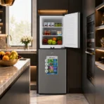 Aeon Barossa 195L 2 Door Top Mounted Freezer Gray Finish BRT195G
