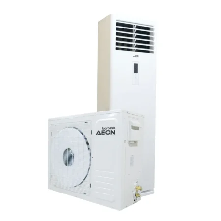 AEON Barossa 5.0HP Floor Standing Inverter AC AFA48IJ3IJ with Outdoor unit front view