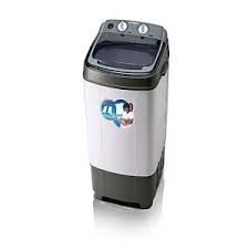 Century 4KG Single Tub Semi Washing Machine CW8521B | Mitos Shoppers White top loading washing machine with a dark lid and control knobs on the top panel