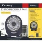 Century 8 Inch Portable Rechargeable Fan FRCT 20 C3