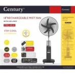 Century FRC 45 K Mist Rechargeable 18 Inch Fan 5 Blade