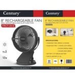 Century 8 Inch Portable Rechargeable Fan FRCT 20 E