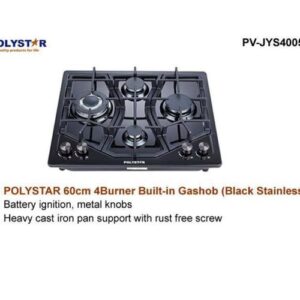 Polystar 60cm 4 Burner Built In Gas Hob Colored PV JYS4005