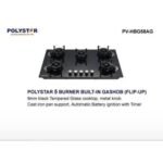 Polystar 90cm 5 Burner Built in Gas Hob With Ignition PV HBG5BAG
