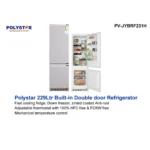 Polystar 229L Built In Double Door Refrigerator PV JYBRF231H