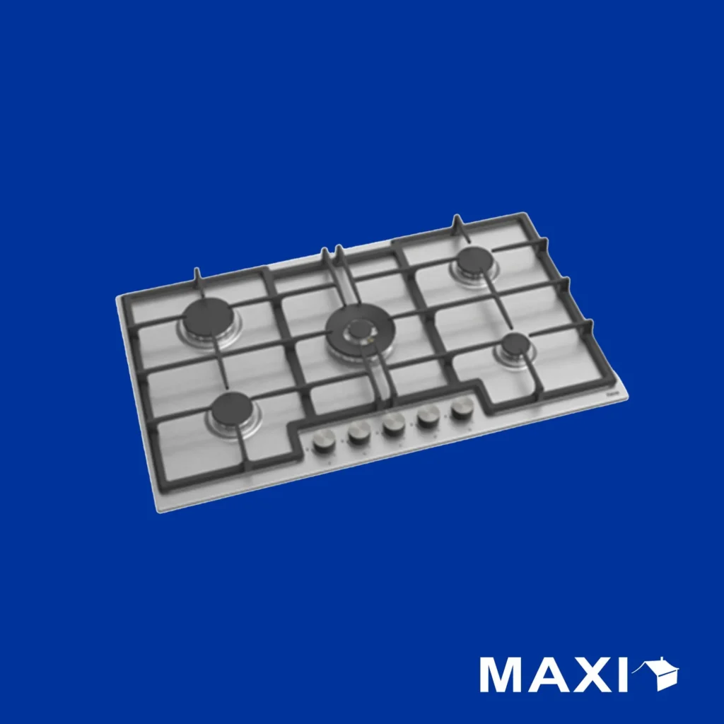 Maxi 5 Burners Tabletop Gas Cooker Stainless Steel MAXIBURNERED041