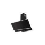 Maxi 90cm Angled Curved Cooker Hood MAXIHOODD0029BL Black Glass