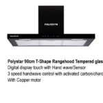 Polystar 90cm T Shaped Digital Display Cooker Hood PV TD9110B