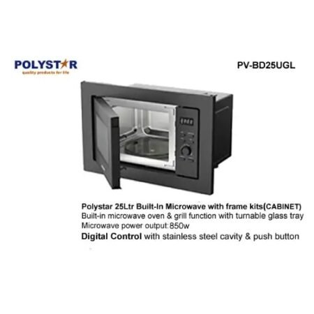 Polystar 25L Built In Microwave With Grill BD25UGL