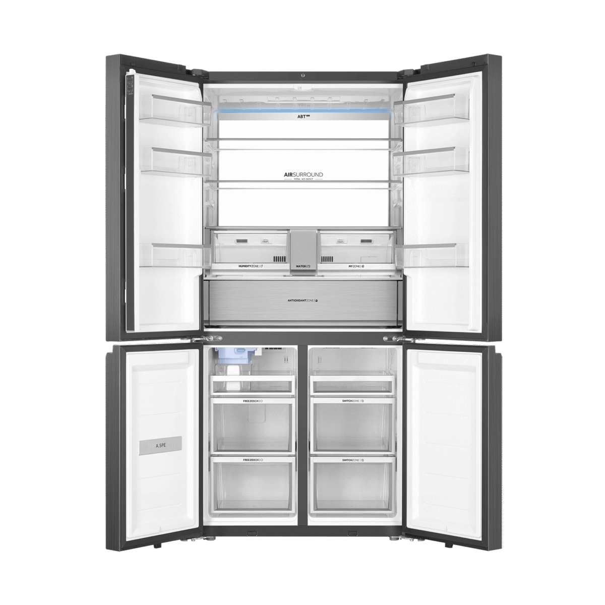 Haier Thermocool 710L 4 Door Refrigerator Black HTF 825 TDBGU3