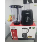 Black KenStar blender with a clear pitcher on top resting on its product box