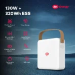 itel 130W 320Wh Portable Solar Power Station IESS 320T