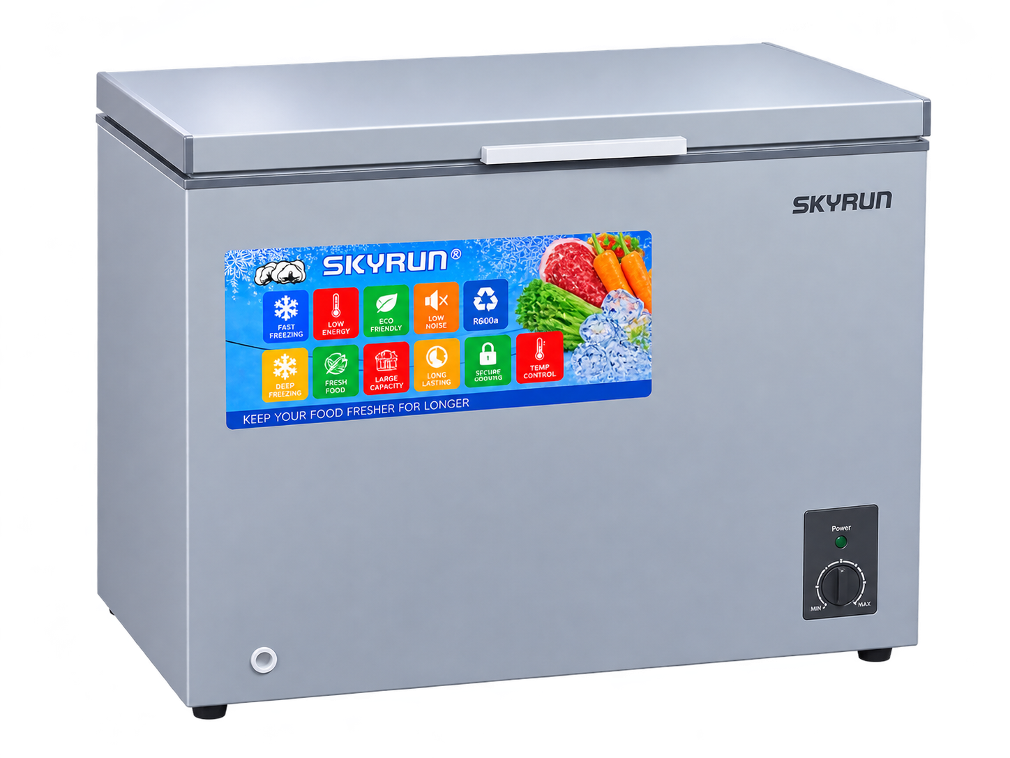 Skyrun 260L Chest Freezer BD260A | Mitos Shoppers Skyrun 260L Chest Freezer BD 260A