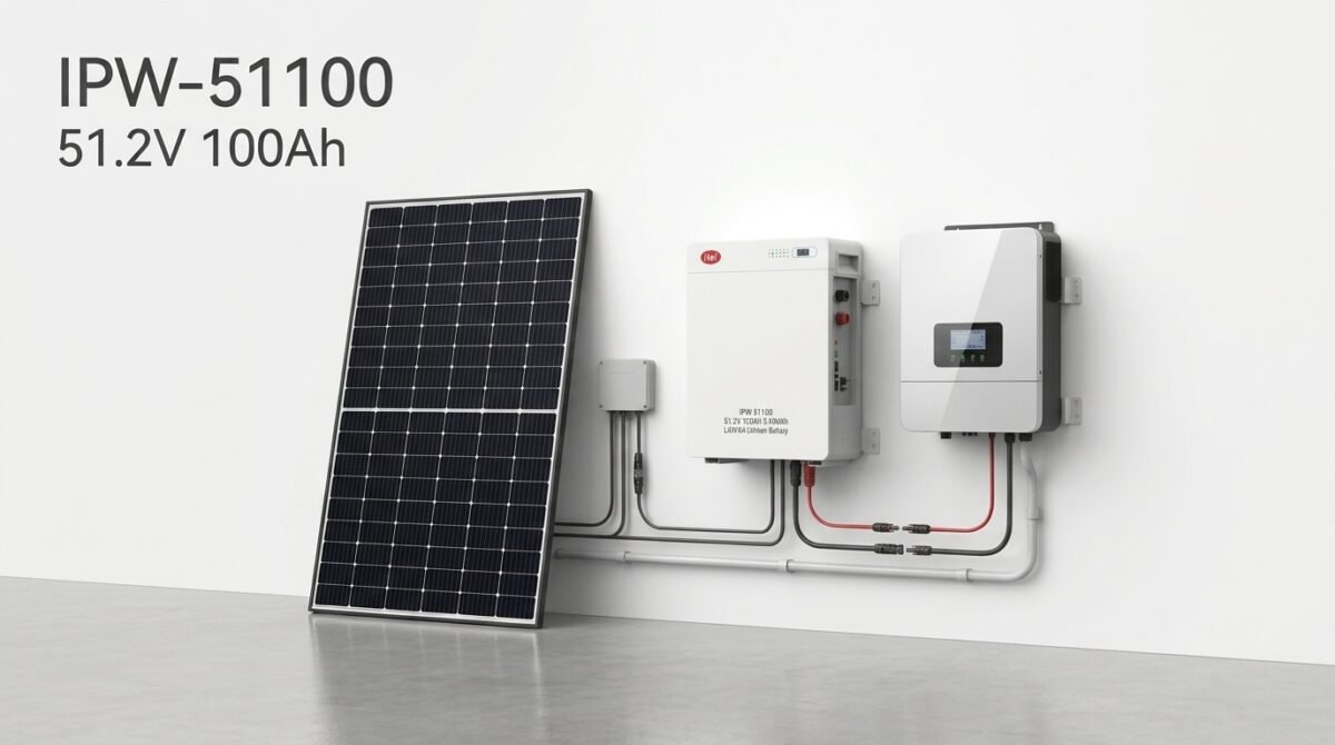 itel 512V 100Ah Wall Mounted LiFePO4 Lithium Battery IPW 51100