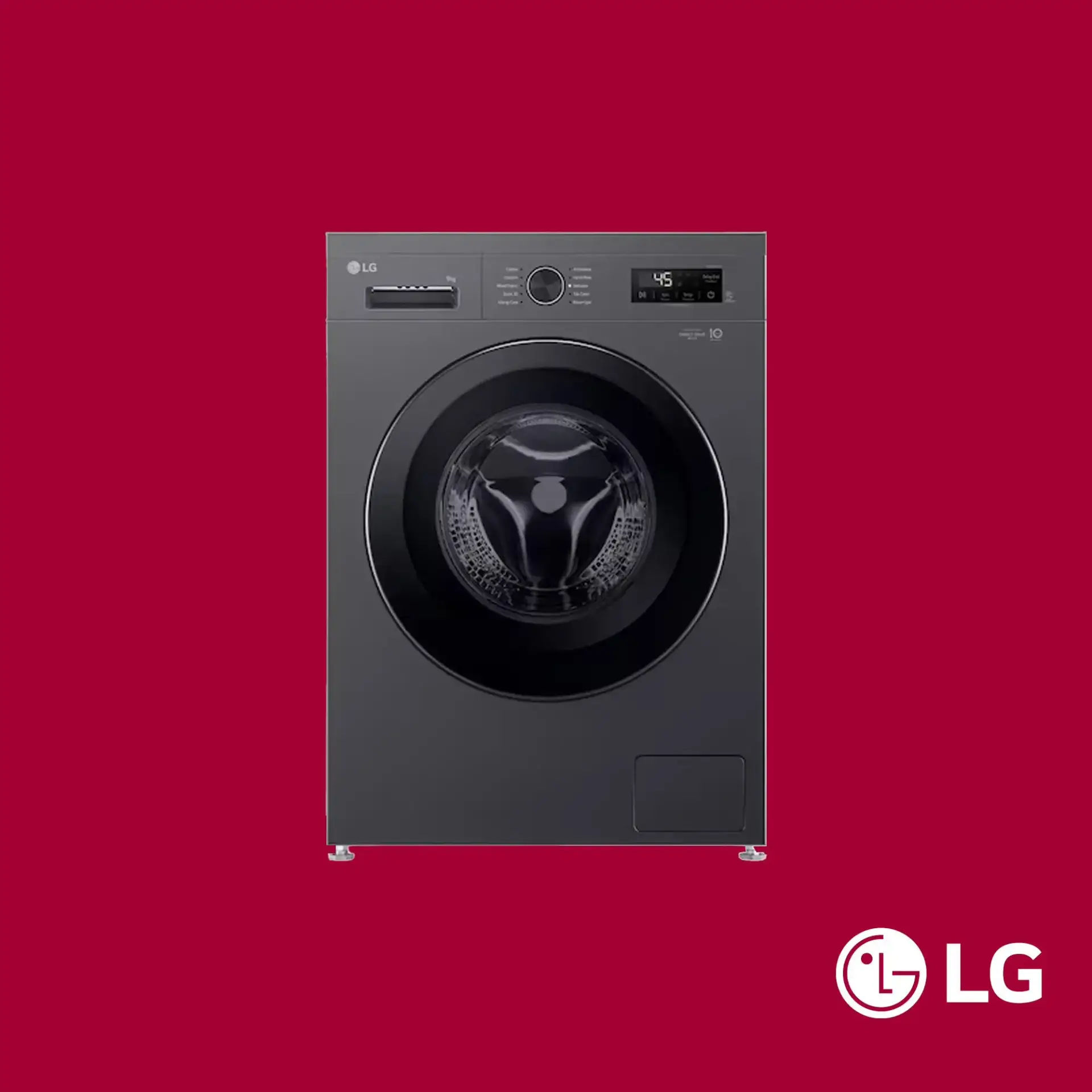 LG 9KG Front Load Washing Machine WM2Y1TYP6J | Mitos Shoppers LG 9KG Front Load Washing Machine WM2Y1TYP6J